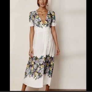 Free People Floral midi dress